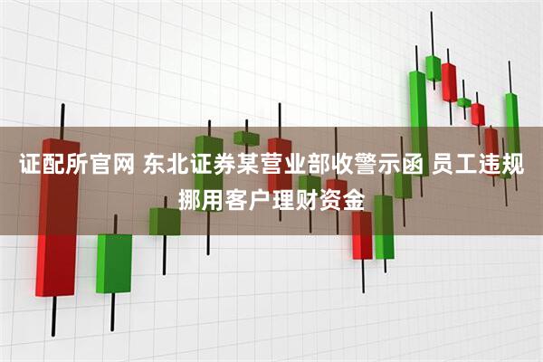 证配所官网 东北证券某营业部收警示函 员工违规挪用客户理财资金
