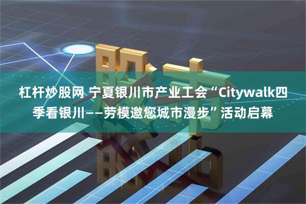 杠杆炒股网 宁夏银川市产业工会“Citywalk四季看银川——劳模邀您城市漫步”活动启幕